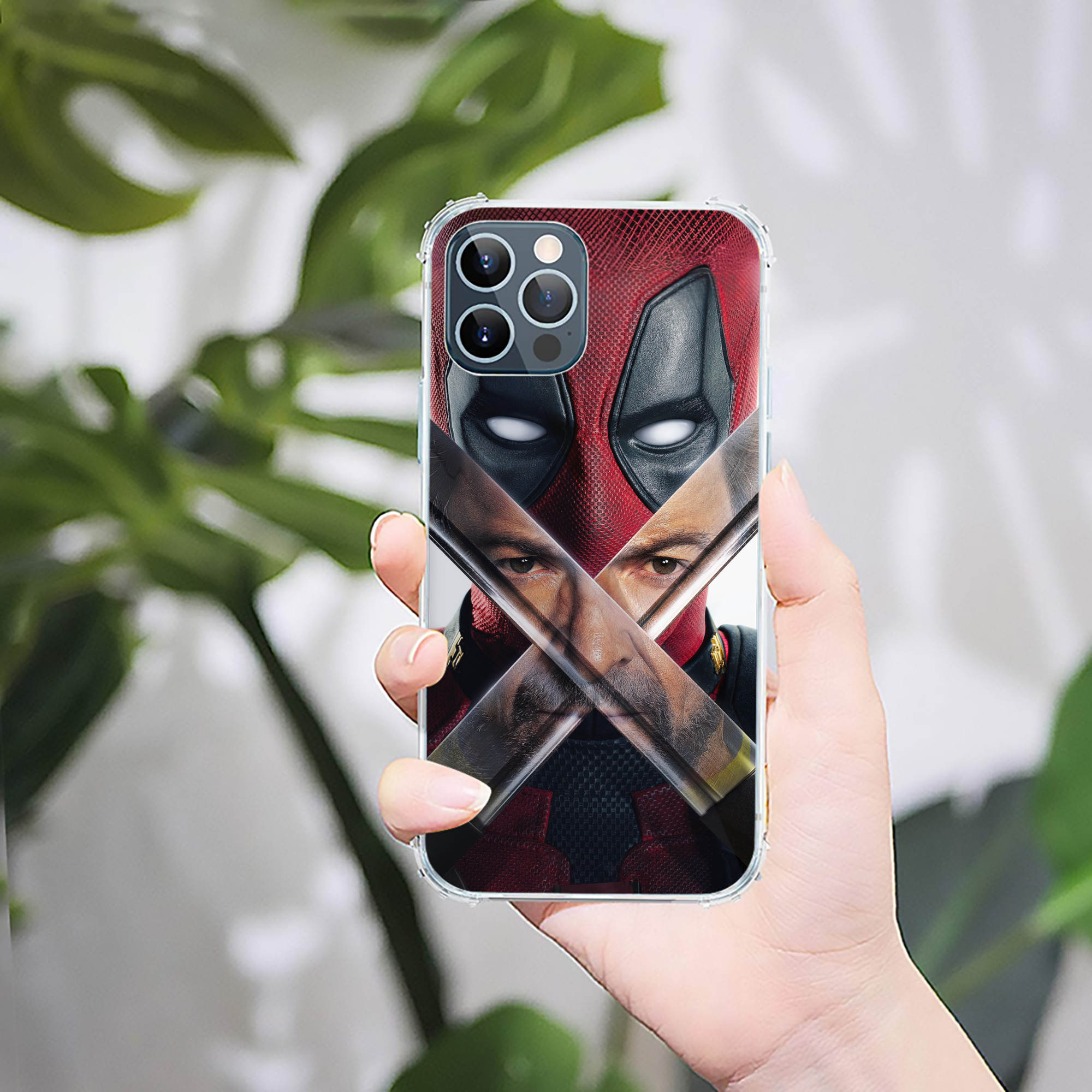 （画像用） Deadpool デッドプール 【iPhone 12シリーズ対応】透明スマホケース（クリアソフトケース）
